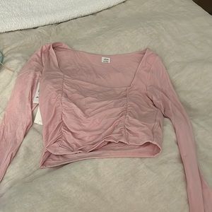 Wilfred long sleeve top from aritzia. Lydia. Poetic pink color. Never worn.